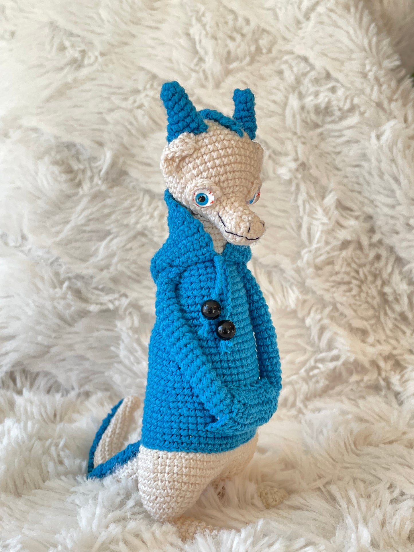 Handmade Crochet Hoodie Dragon 🐉🧶