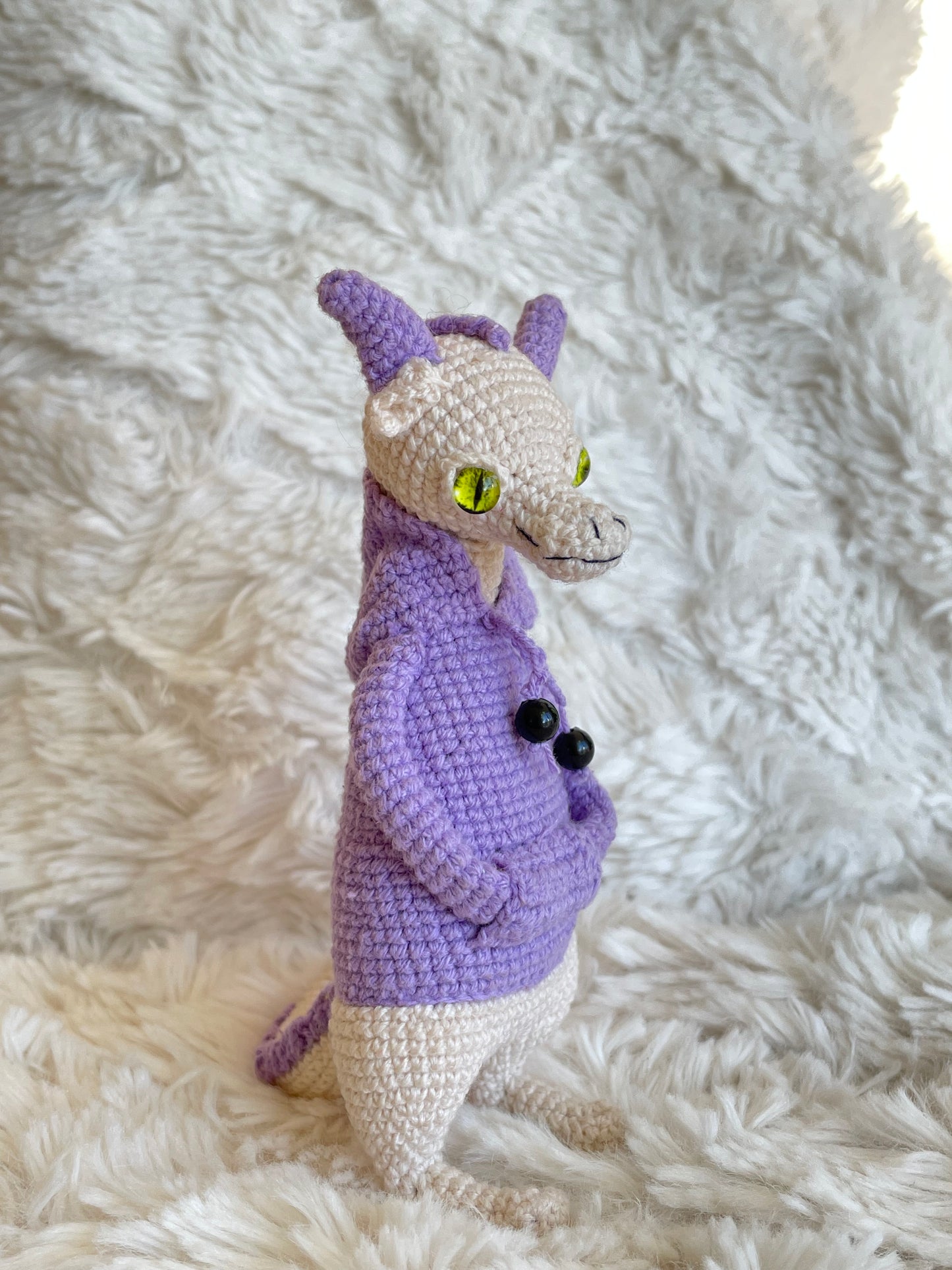 Handmade Crochet Hoodie Dragon 🐉🧶