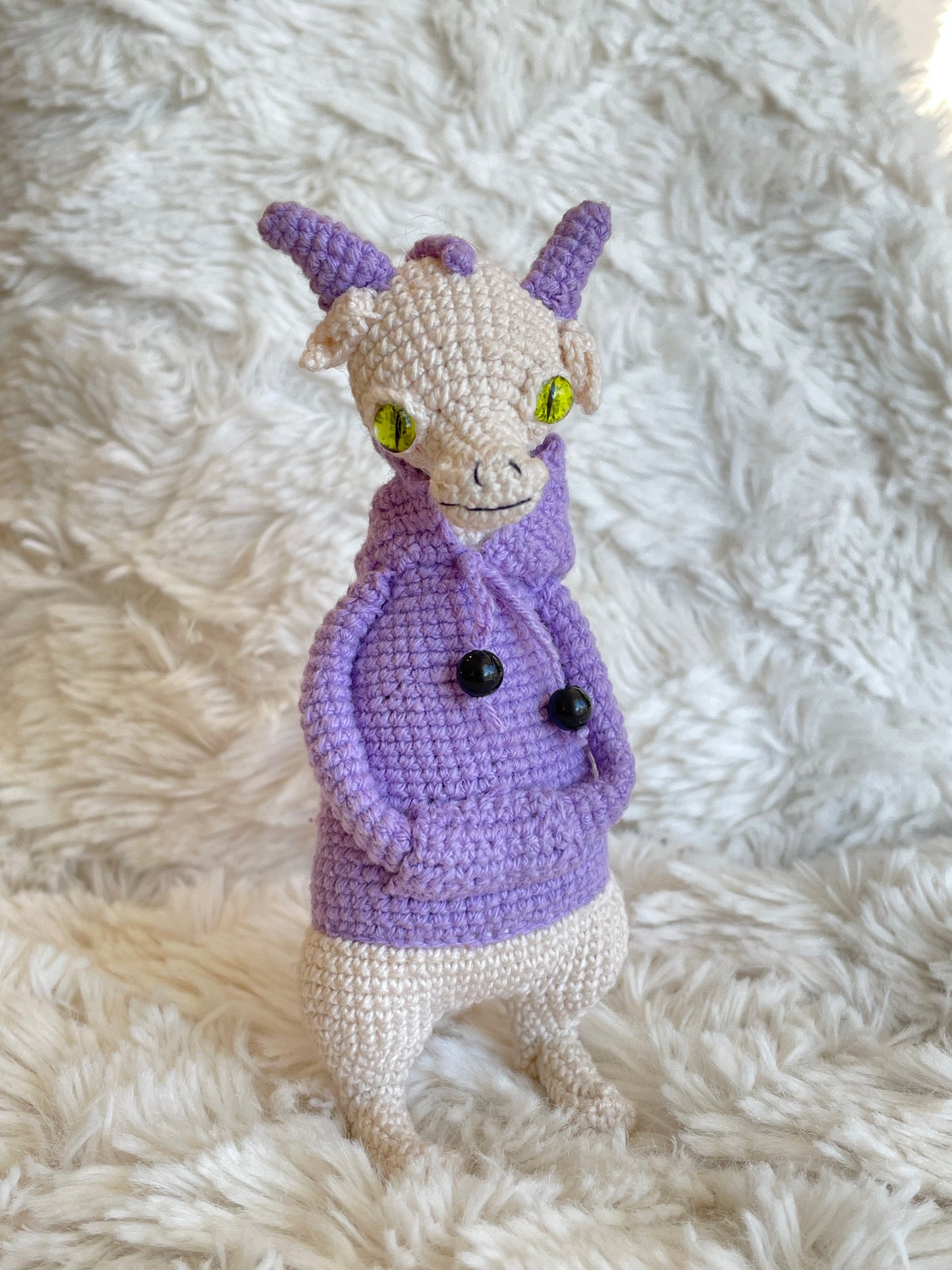 Handmade Crochet Hoodie Dragon 🐉🧶