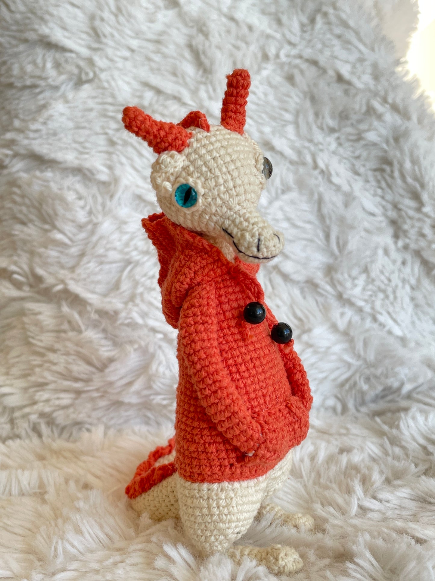 Handmade Crochet Hoodie Dragon 🐉🧶