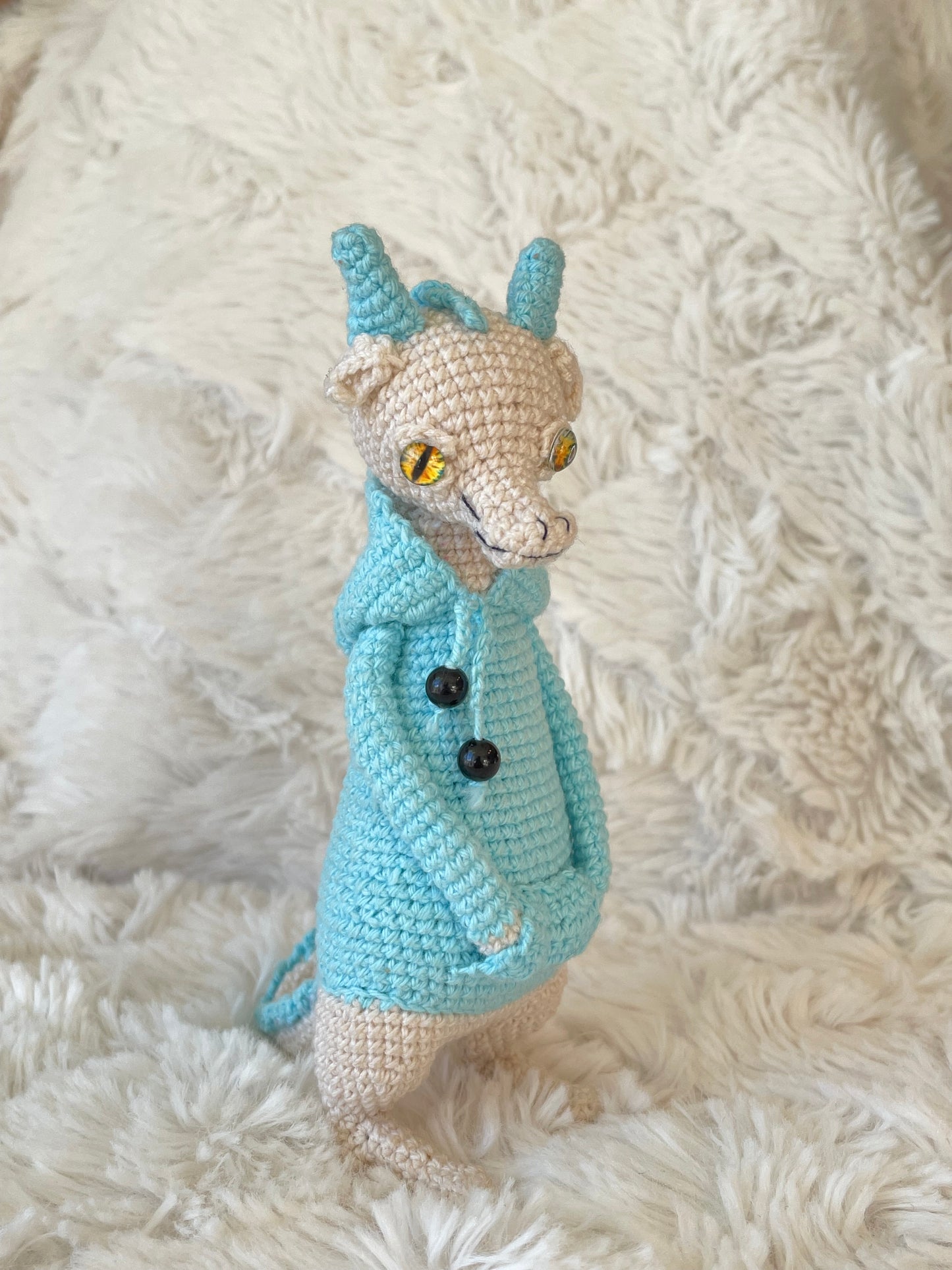 Handmade Crochet Hoodie Dragon 🐉🧶