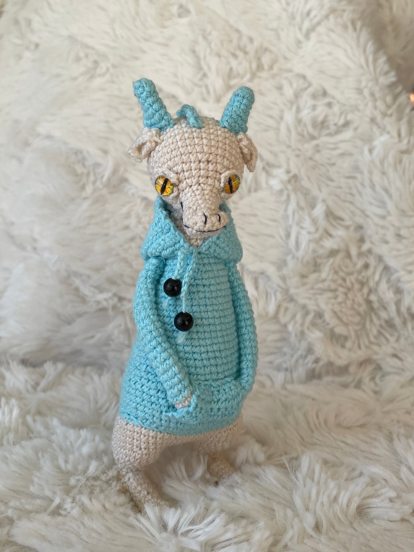 Handmade Crochet Hoodie Dragon 🐉🧶