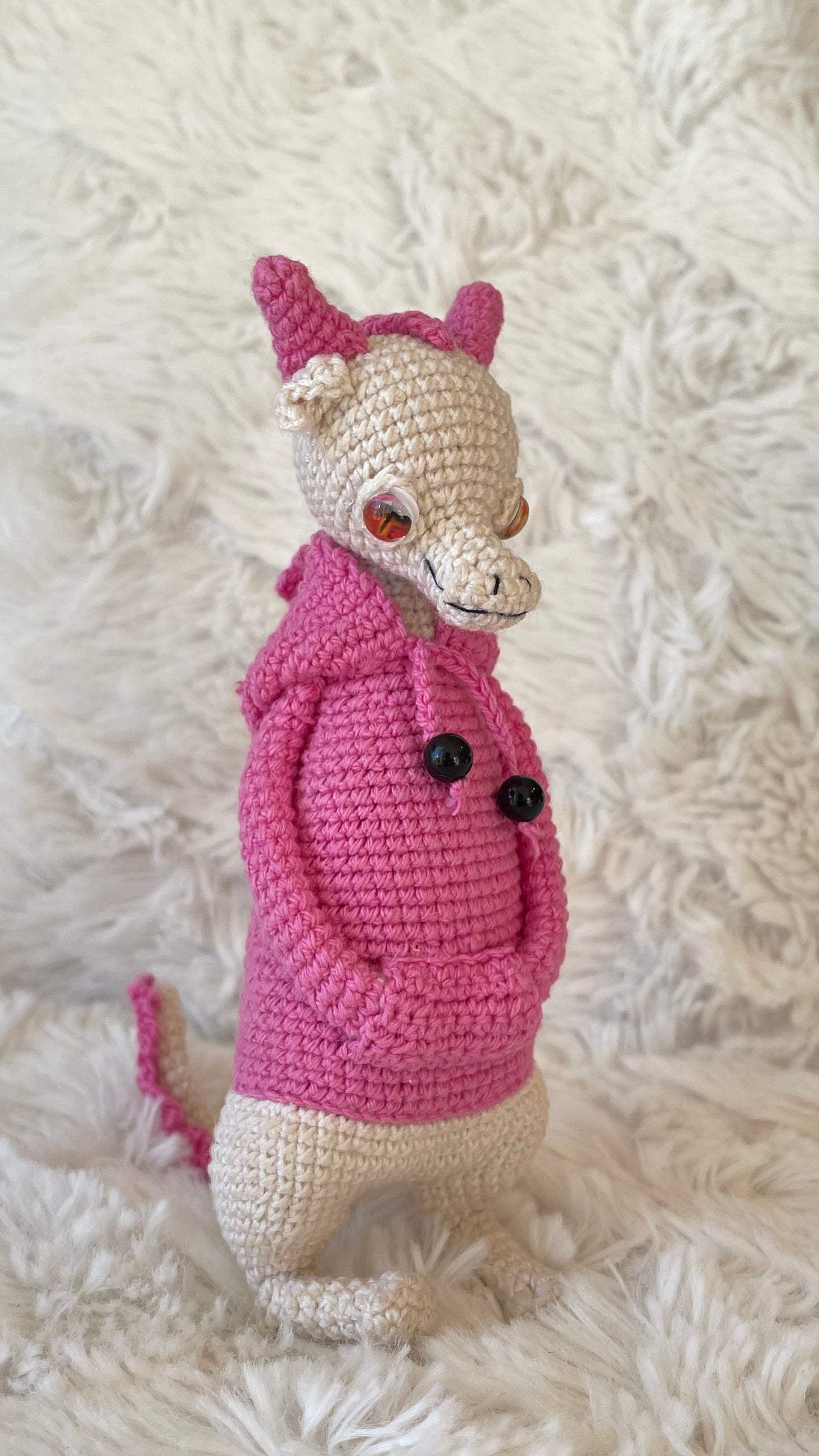 Handmade Crochet Hoodie Dragon 🐉🧶