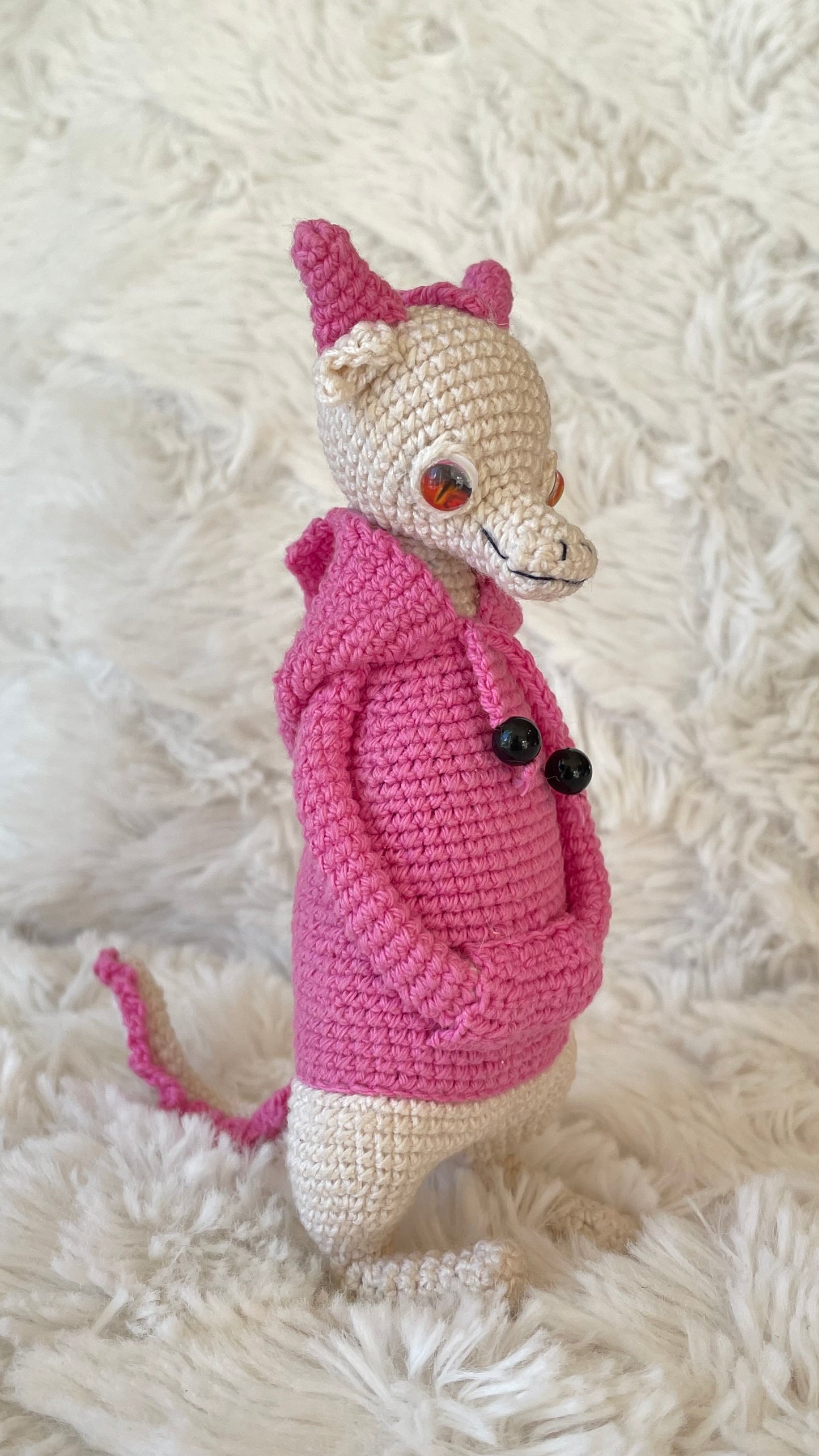 Handmade Crochet Hoodie Dragon 🐉🧶