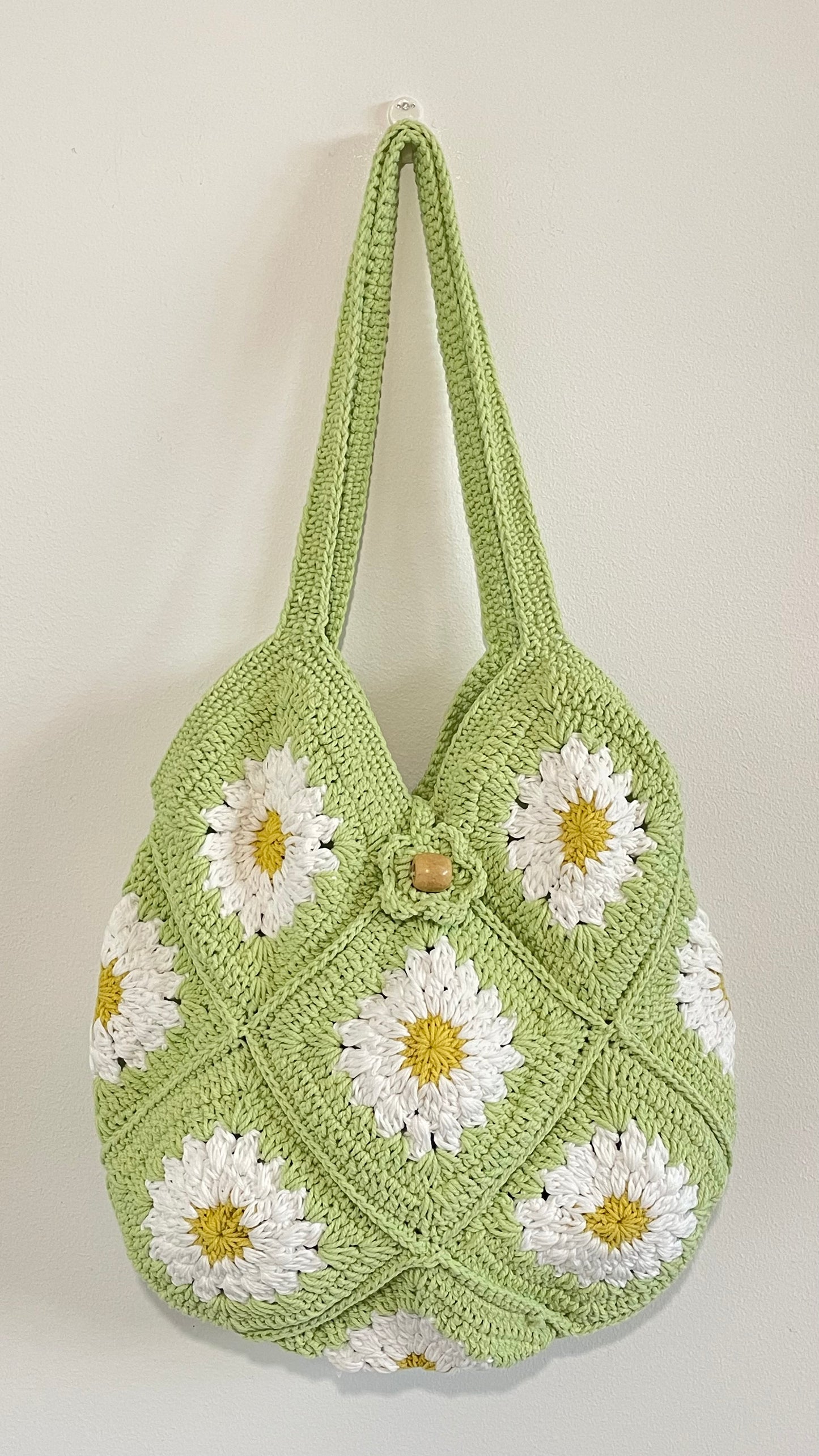🌼 Daisy Crochet Bag – Handmade with Love