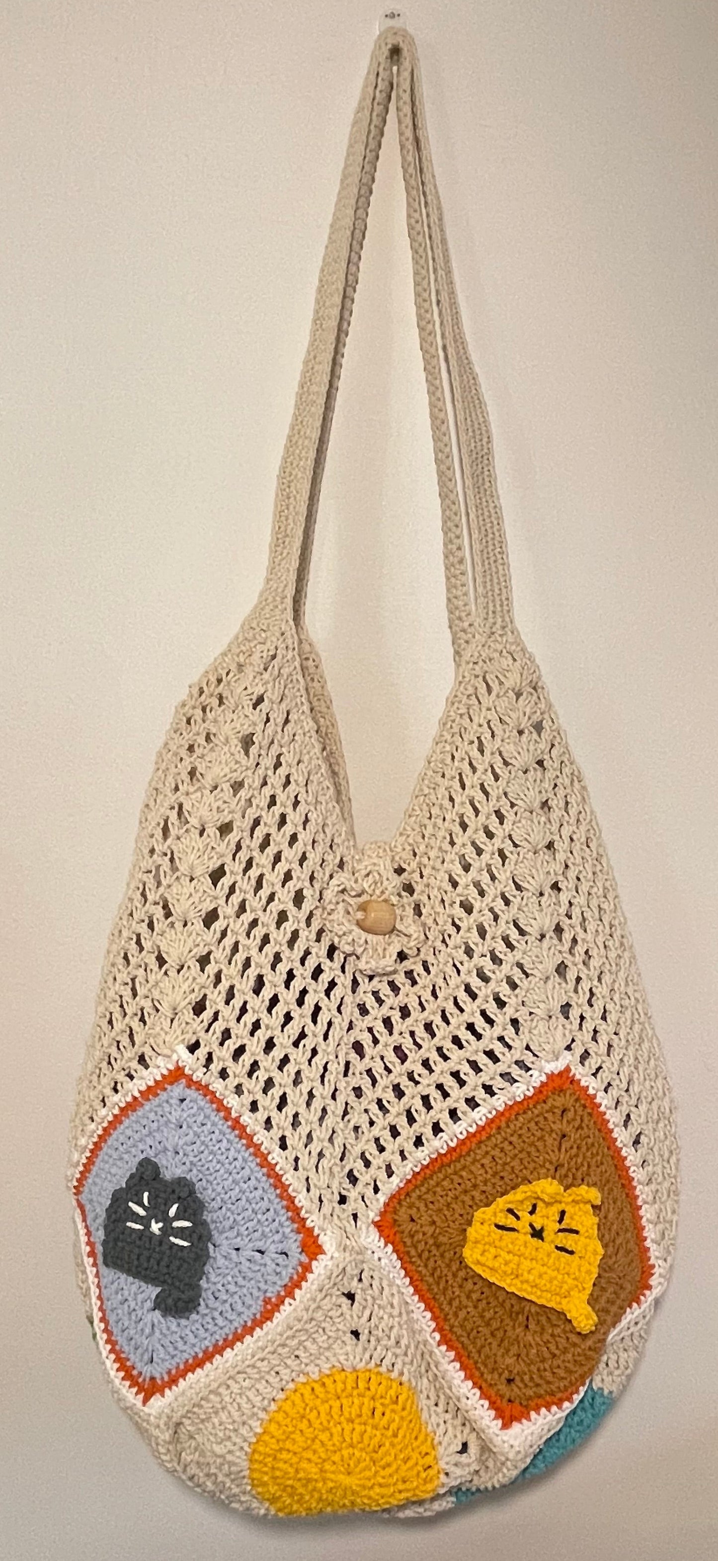 Handmade Crochet Tote Bag – One of a Kind Design