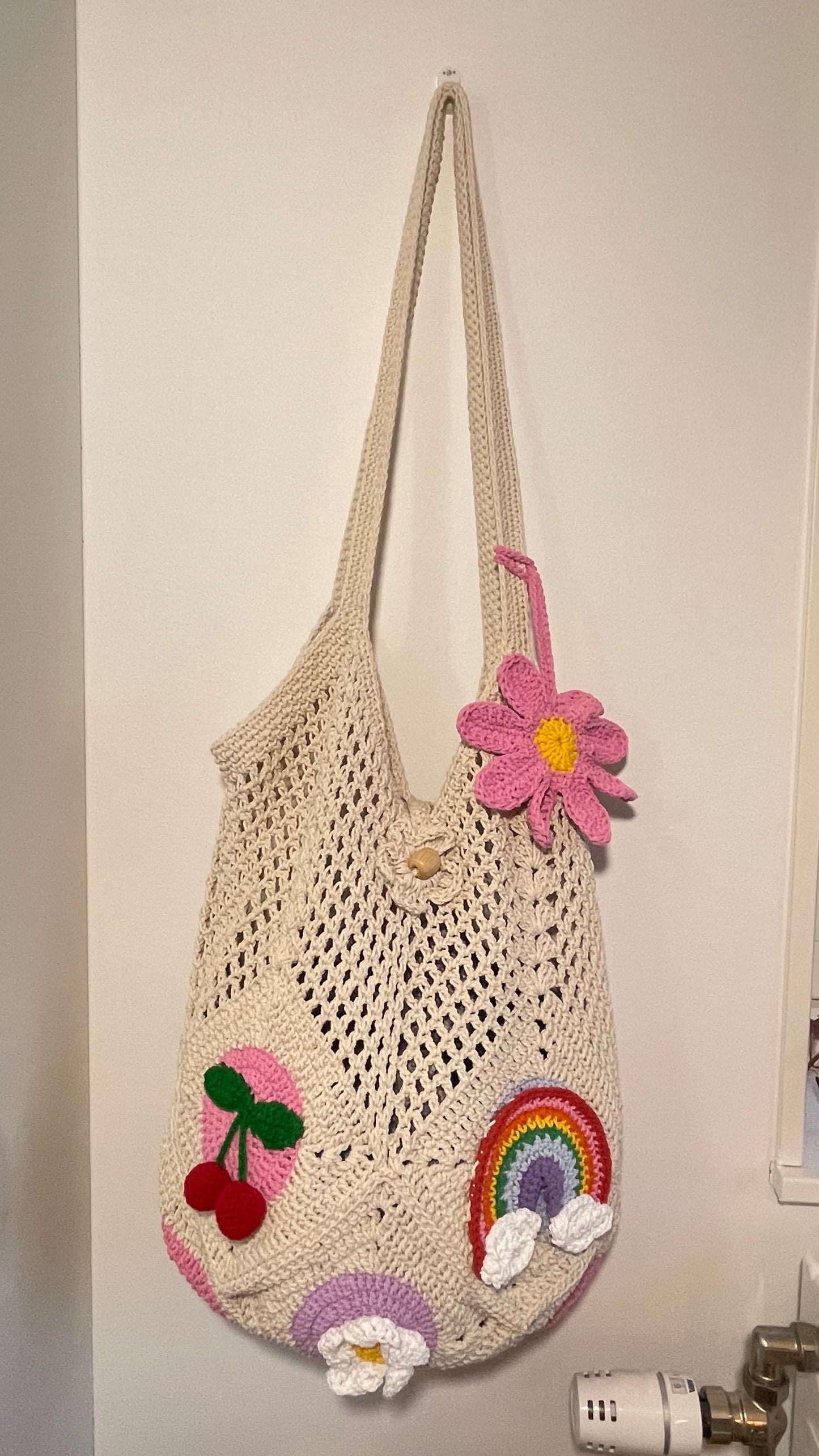 Handmade Crochet Tote Bag – One of a Kind Design