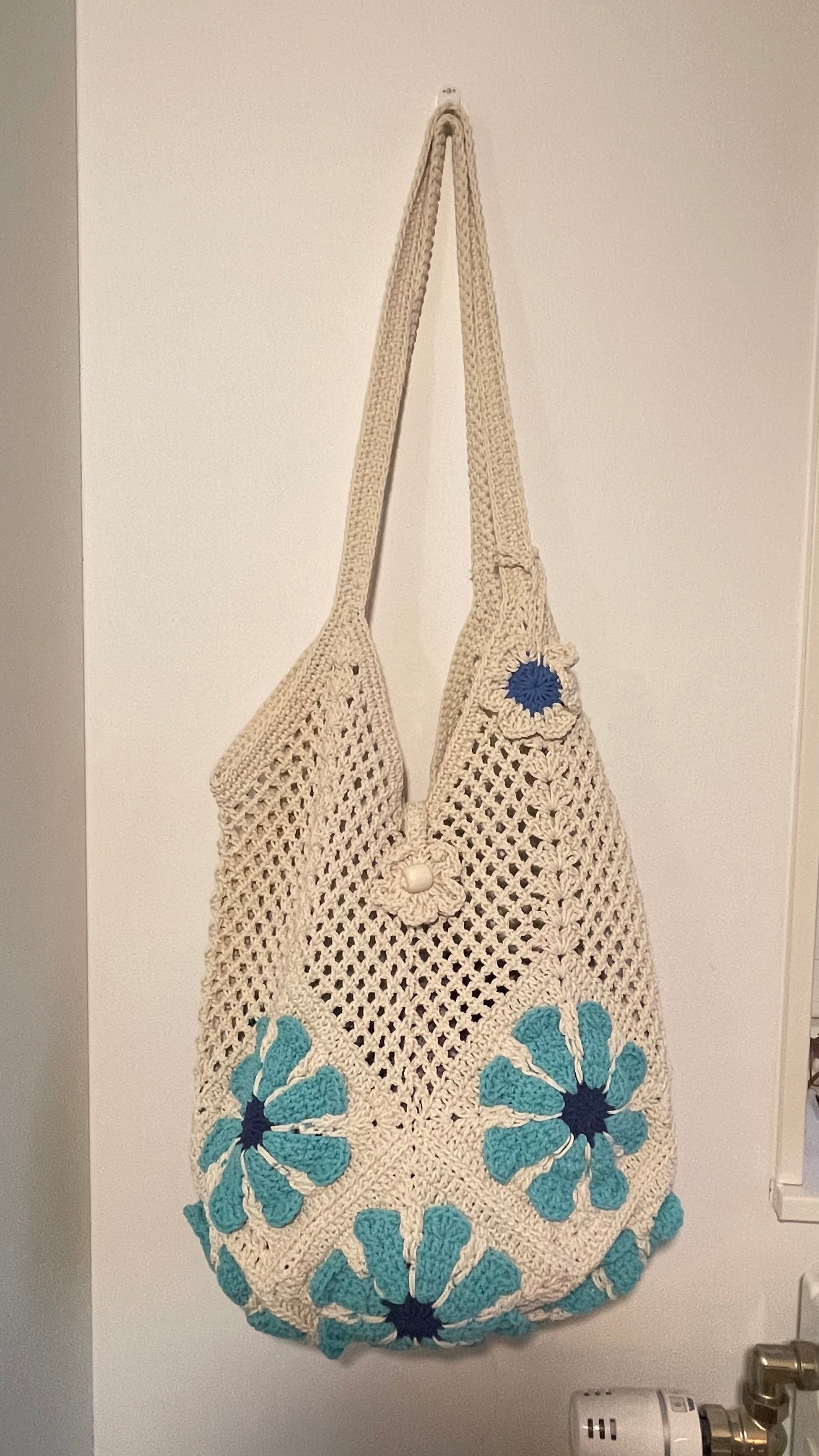 Handmade Crochet Tote Bag – One of a Kind Design