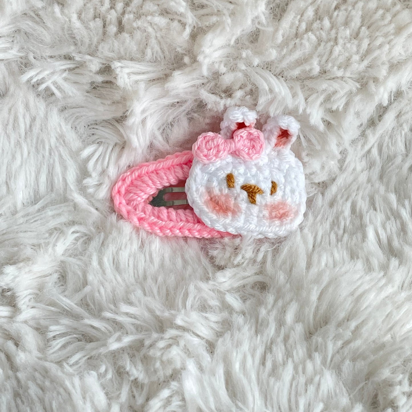 Cute Crochet Animal Hair Clip – Flowers by Ou