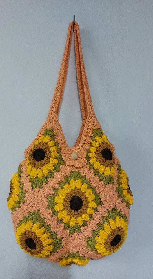Sunflower Crochet Bag – Flowers by Ou