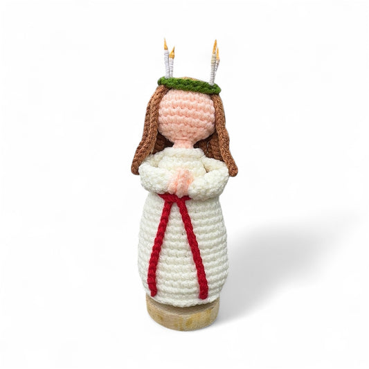 Handmade Crochet Lucia Figure