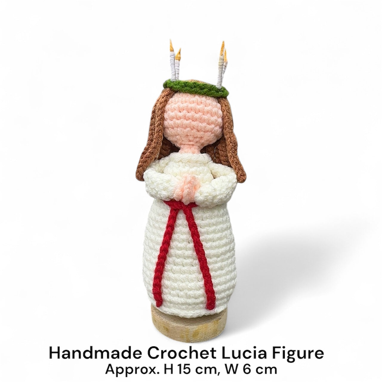 Handmade Crochet Lucia Figure